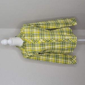 The North Face Yellow Plaid Fennel Woven Button Down